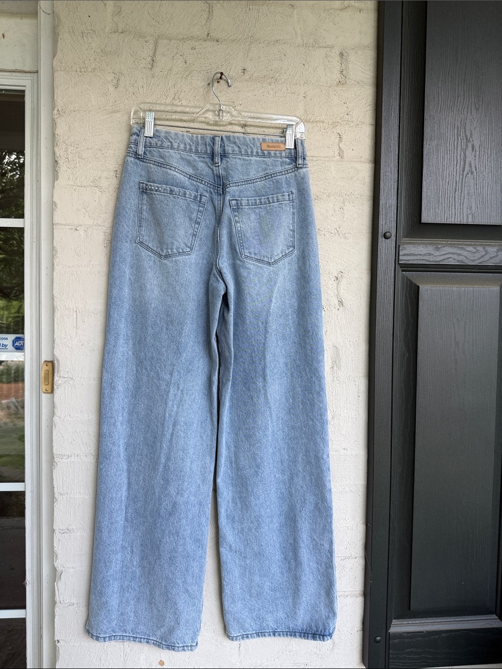 BLANKNYC Franklin Embellished Ribcage Wide-Leg Jeans Light Wash Waist 26 - Picture 14 of 16